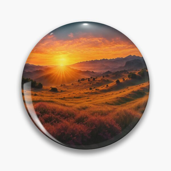 Item preview, An Enthralling Summer Scene Where A Vibrant Sunset Bathes The Landscape In A Warm, Golden Glow, Ai Generated Art designed and sold by AiGens.