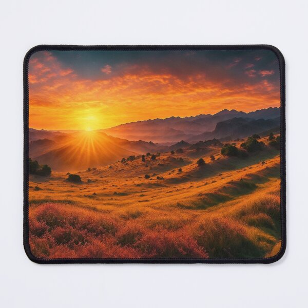 Item preview, An Enthralling Summer Scene Where A Vibrant Sunset Bathes The Landscape In A Warm, Golden Glow, Ai Generated Art designed and sold by AiGens.