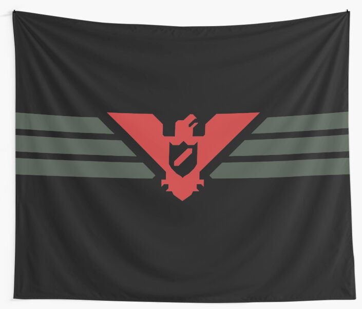 "Arstotzka Flag" Wall Tapestry by PatchDynamics Redbubble