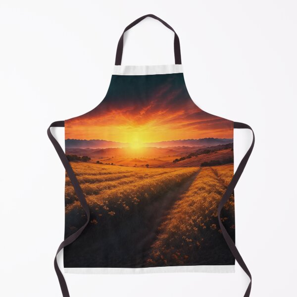 Item preview, A Captivating Summer Tableau Featuring A Vibrant Sunset Casting A Golden Glow Over The Landscape, Ai Generated Art designed and sold by AiGens.