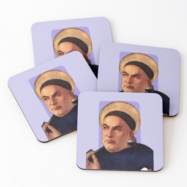 Item preview, Italian Priest Thomas Aquinas - purple - illustration  designed and sold by Litstoy.