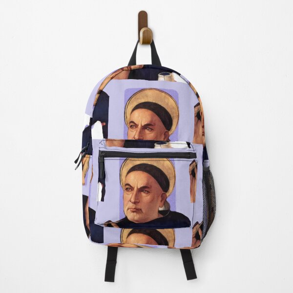 Item preview, Italian Priest Thomas Aquinas - purple - illustration  designed and sold by Litstoy.
