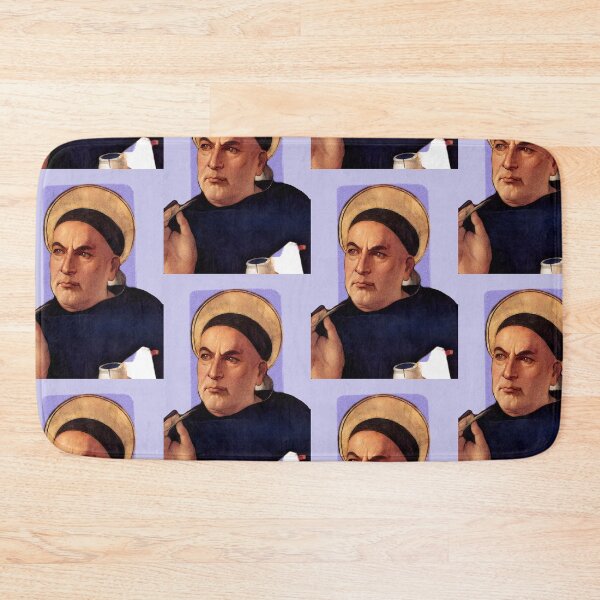 Item preview, Italian Priest Thomas Aquinas - purple - illustration  designed and sold by Litstoy.