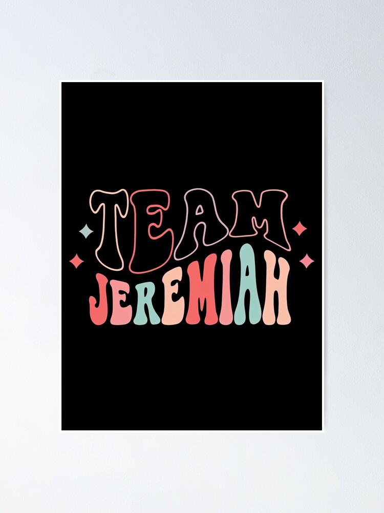 Retro Groovy Team Jeremiah I Love Jeremiah I Heart Jeremiah