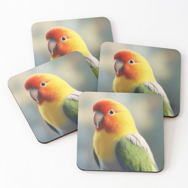 Item preview, brightly colored lovebird designed and sold by EdicionesJML.