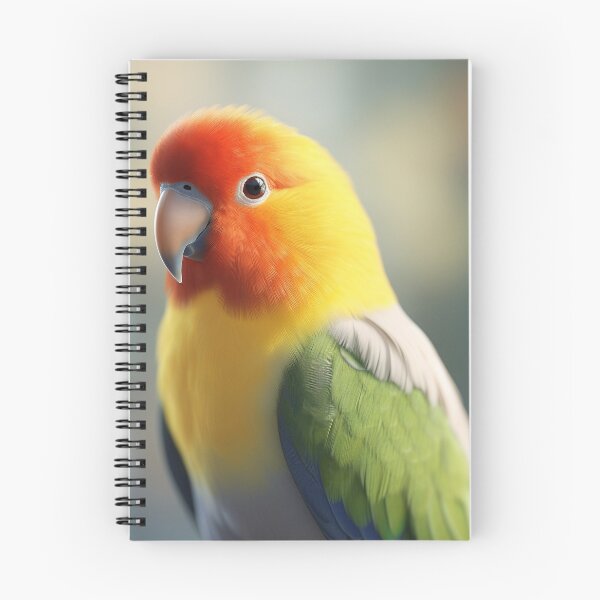Item preview, brightly colored lovebird designed and sold by EdicionesJML.