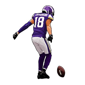 Nike Men's Minnesota Vikings Justin Jefferson #18 Atmosphere Grey