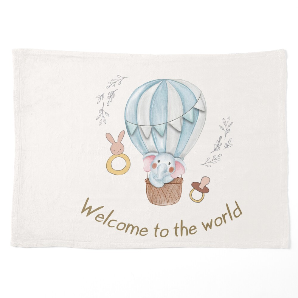 Welcome to the world baby online blanket