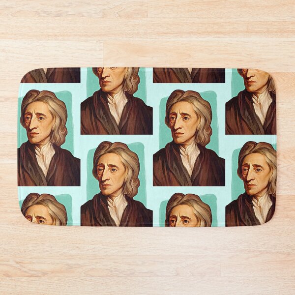 Item preview, English Philosopher John Locke - pistachio - illustration  designed and sold by Litstoy.