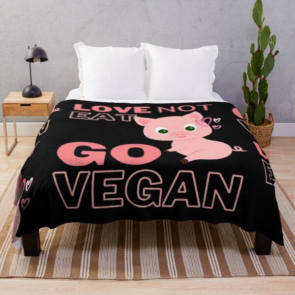 Item preview, go vegan pink designed and sold by RosmirStore.