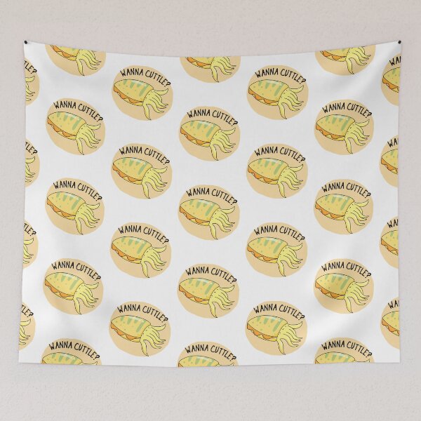 Item preview, Wanna Cuttle Funny Cuttlefish Puns  designed and sold by punnybone.