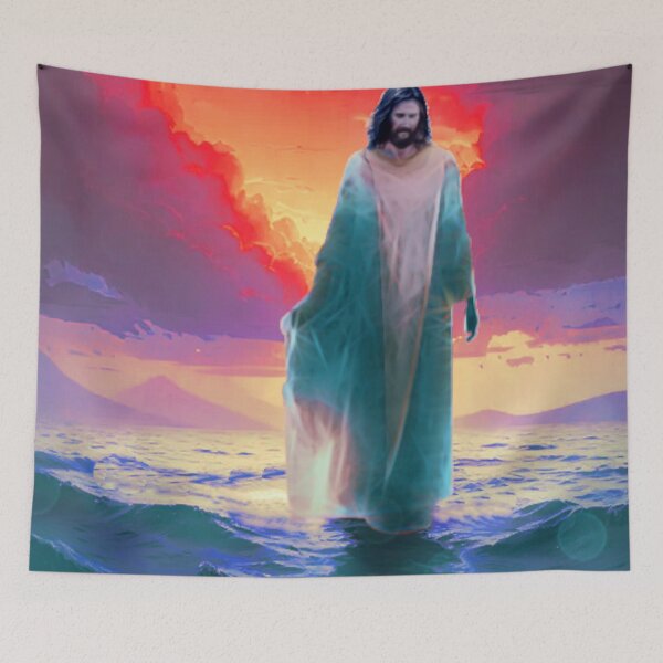 Item preview, Jesus Walks the Sea of Galilee designed and sold by Sanctum Icons.