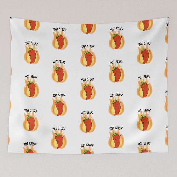 Item preview, Hot Stuff Funny Hot Chilli Pepper Puns  designed and sold by punnybone.
