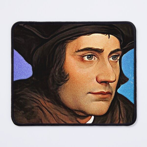 Item preview, English Philosopher Thomas More - blue - illustration designed and sold by Litstoy.