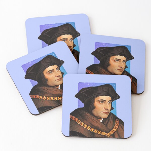 Item preview, English Philosopher Thomas More - blue - illustration  designed and sold by Litstoy.