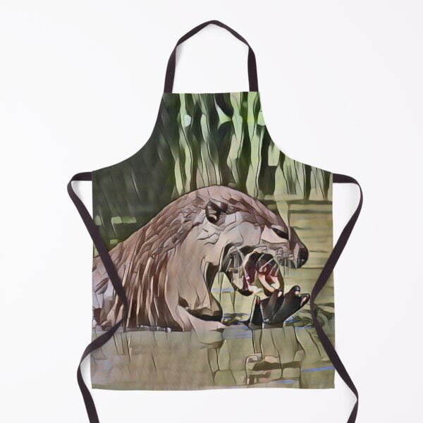 Item preview, Hungry Otter In Retro Pop designed and sold by Fearless-Fox.