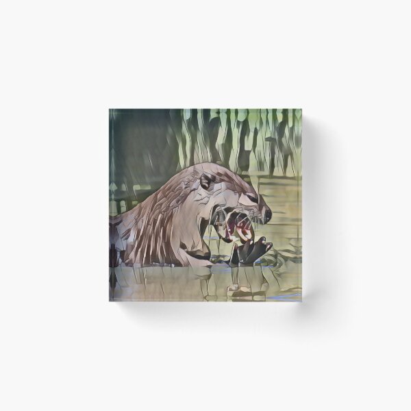 Item preview, Hungry Otter In Retro Pop designed and sold by Fearless-Fox.