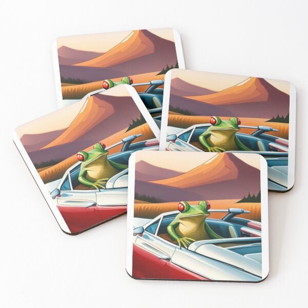 Item preview, Chilling frog in the car designed and sold by Ansgar82.