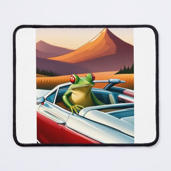 Item preview, Chilling frog in the car designed and sold by Ansgar82.