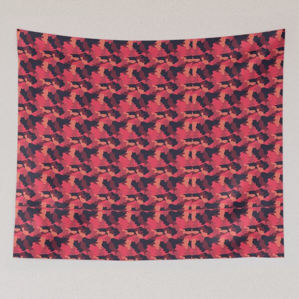 Aperçu de l'œuvre Camouflage rouge créée et vendue par wowpatterns.