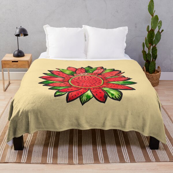 Item preview, Kawaii Watermelon flower sunflower summer fruit art designed and sold by alenaz.