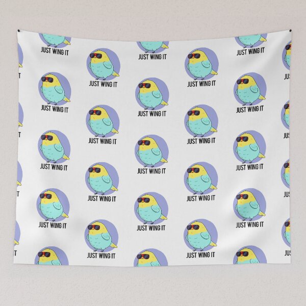 Item preview, Just Wing It Funny Bird Puns  designed and sold by punnybone.