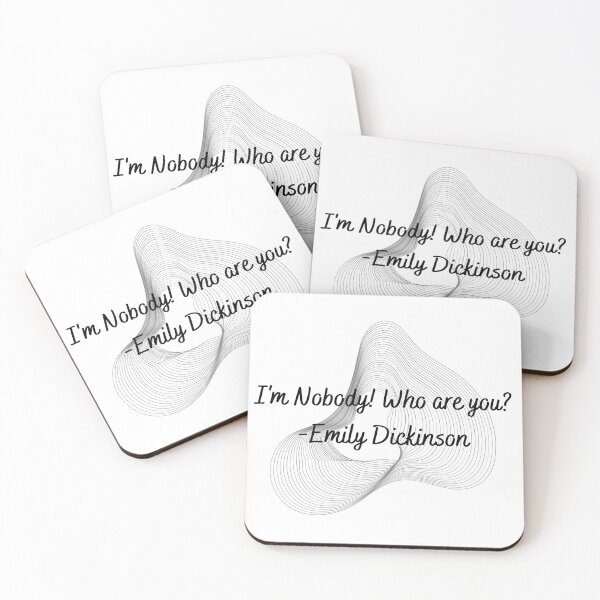 Item preview, I'm Nobody! Who Are You? Emily Dickinson (Title Only) designed and sold by Feather n'  Ink.