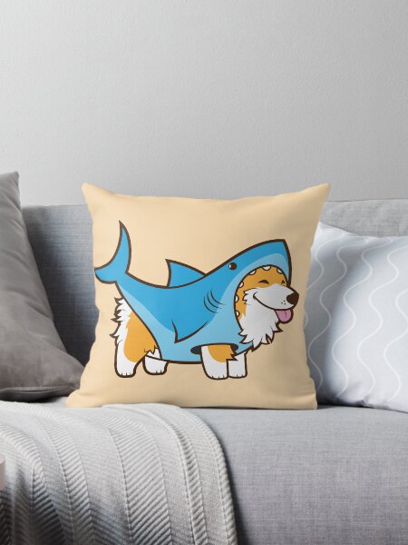 Aperçu de l'œuvre Corgi dans un costume de requin créée et vendue par Jennifer-Smith.