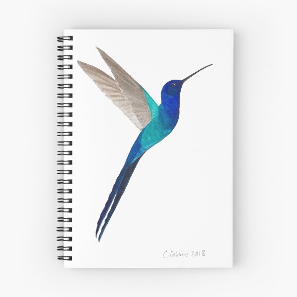 Item preview, Swallow-tailed Hummingbird (Eupetomena macroura) designed and sold by Christiane Dobbins.