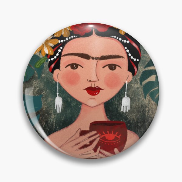Item preview, Frida with red cup designed and sold by Anastasia-May.