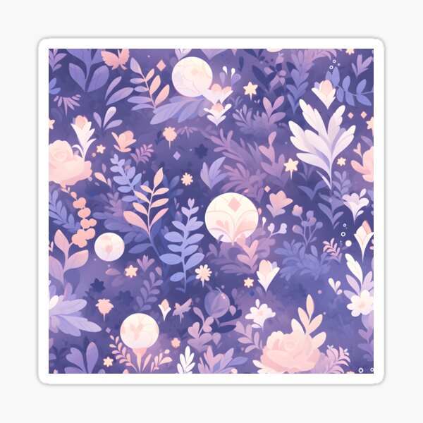 Item preview, Purple Plants pattern designed and sold by HydraDreams.