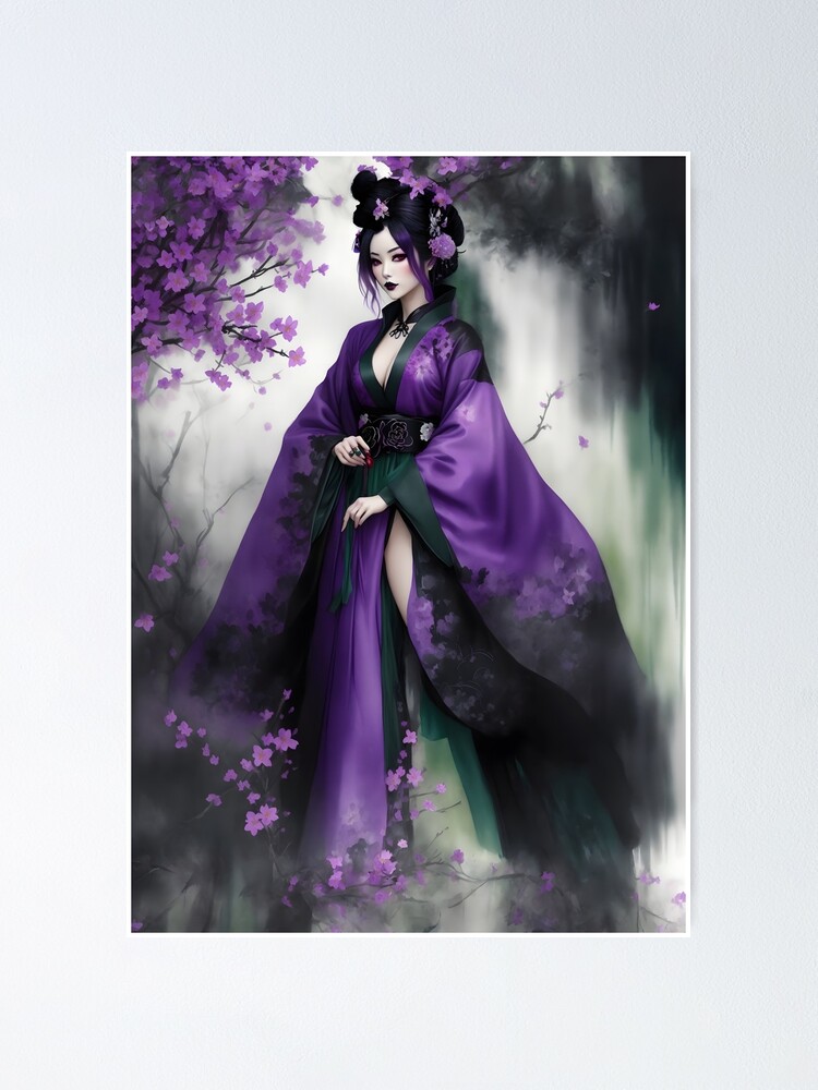 Japanese Geisha Girl Poster for Sale by SoccaTamam