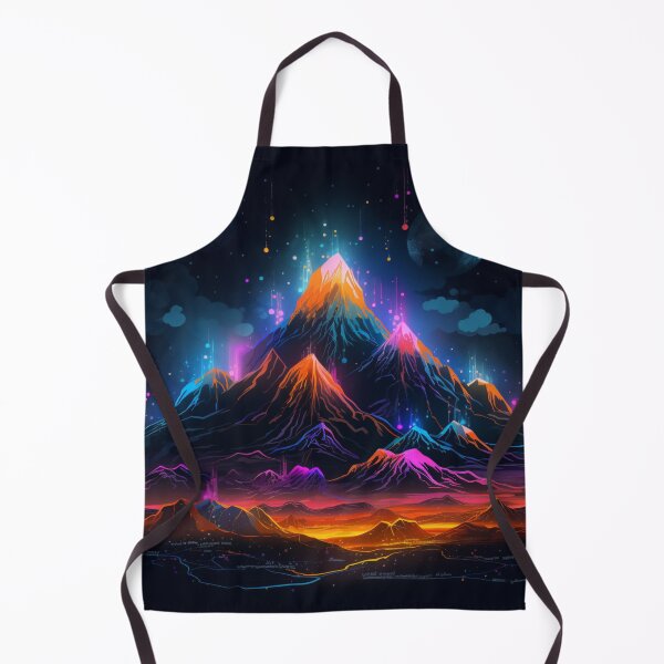 Item preview, neon mountains no 4 designed and sold by Sylwia Kuc.