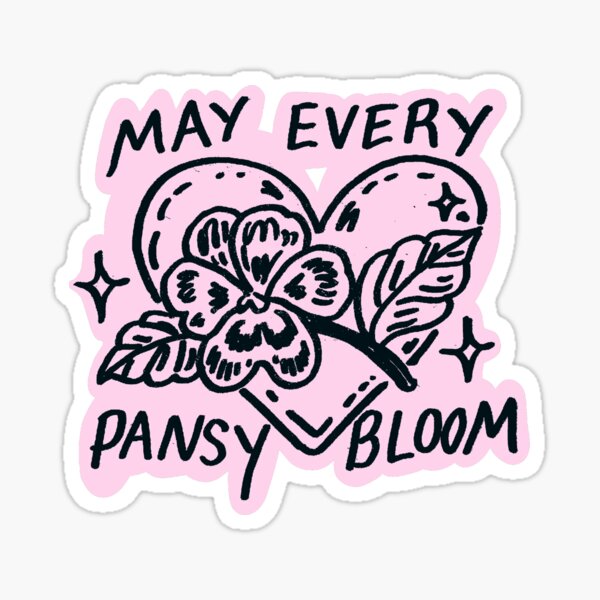 Item preview, may every pansy bloom -pink designed and sold by theo cook.