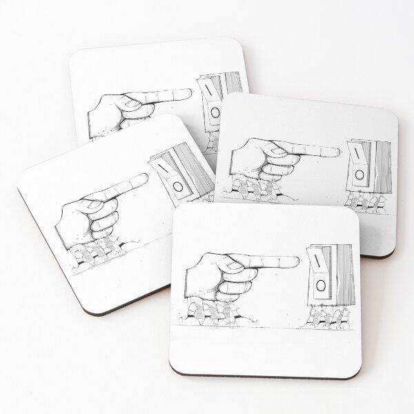Item preview, Men Carrying Giant Finger & Button designed and sold by jcg76.