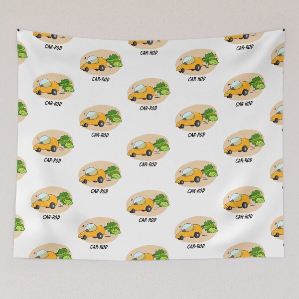 Item preview, Car-rod Funny Carrot Puns  designed and sold by punnybone.