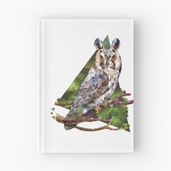 Item preview, Low poly Long-eared owl designed and sold by kataszep.