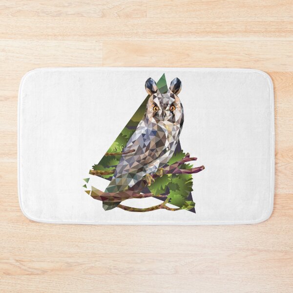 Item preview, Low poly Long-eared owl designed and sold by kataszep.