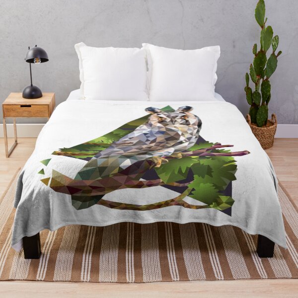 Item preview, Low poly Long-eared owl designed and sold by kataszep.
