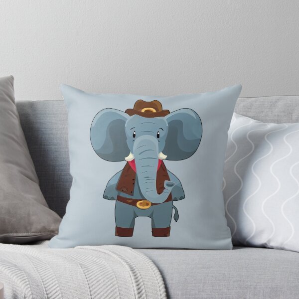Item preview, Funny Gentle Elephant Cowboy designed and sold by kidcartoon.