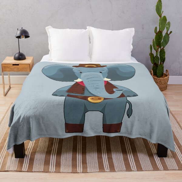 Item preview, Funny Gentle Elephant Cowboy designed and sold by kidcartoon.