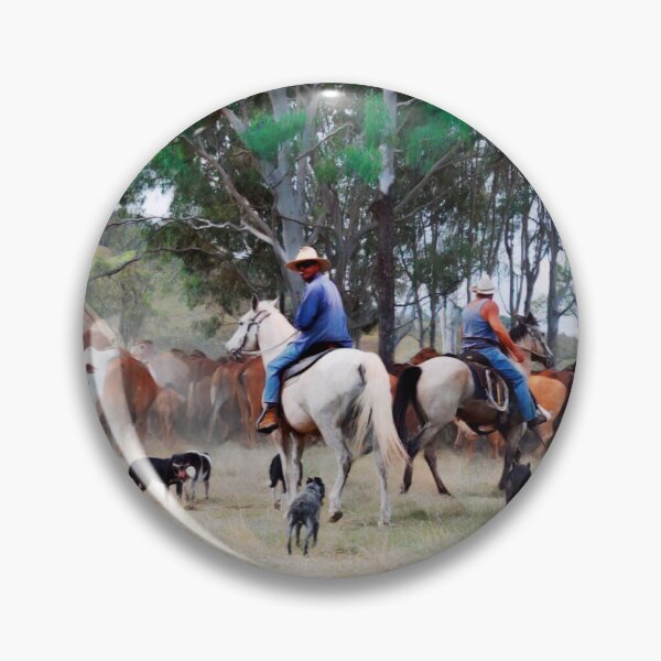 Item preview, CATTLE MUSTERING,  RANCH HORSES, COW PONY designed and sold by Barbara Jean Photo Art And Design.