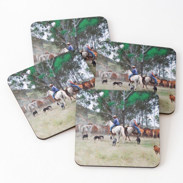 Item preview, CATTLE MUSTERING,  RANCH HORSES, COW PONY designed and sold by Barbara Jean Photo Art And Design.