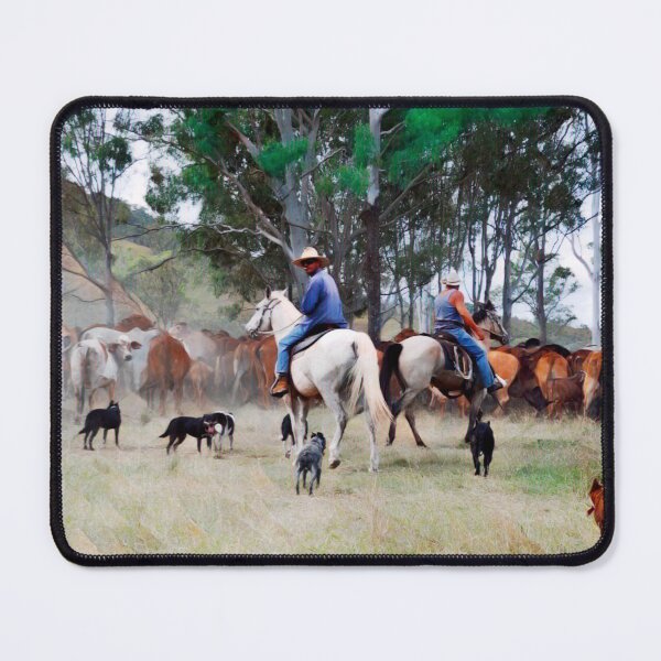 Item preview, CATTLE MUSTERING,  RANCH HORSES, COW PONY designed and sold by Barbara Jean Photo Art And Design.