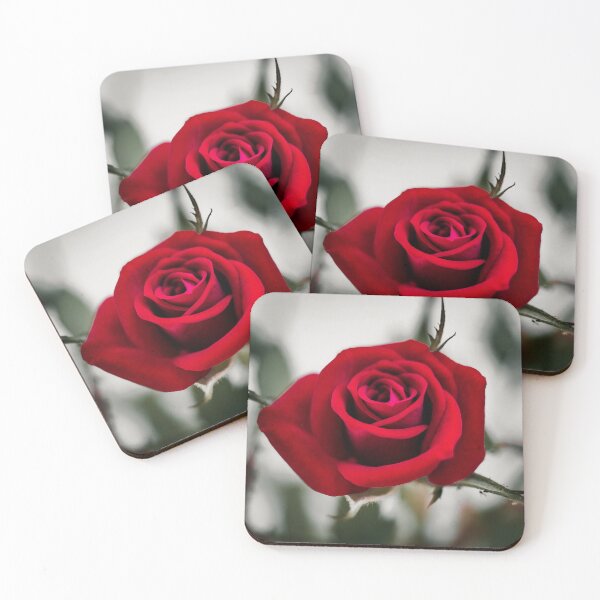 Item preview, Crimson Red Rose art poster, textile fabric print, nickbrayimages designed and sold by nickbrayimages.