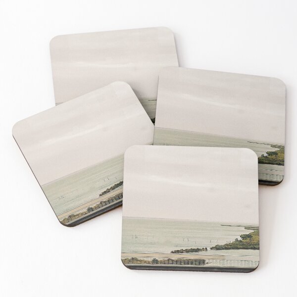Item preview, Beach side on a grey day designed and sold by HipButik.