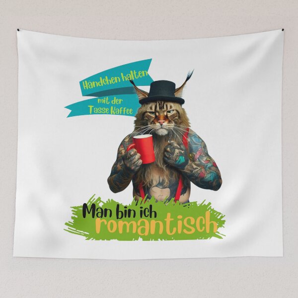 Item preview, Holding hands with the cup of coffee, man I'm romantic designed and sold by gringourmand.