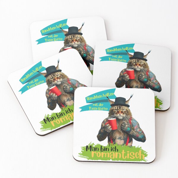 Item preview, Holding hands with the cup of coffee, man I'm romantic designed and sold by gringourmand.