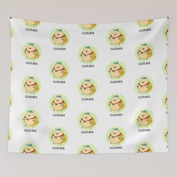Item preview, Eggsplorer Explorer Funny Egg Puns  designed and sold by punnybone.