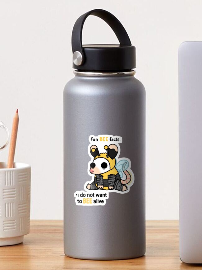 Thumbnail 1 of 3, Sticker, Bee Facts designed and sold by possum-mood.